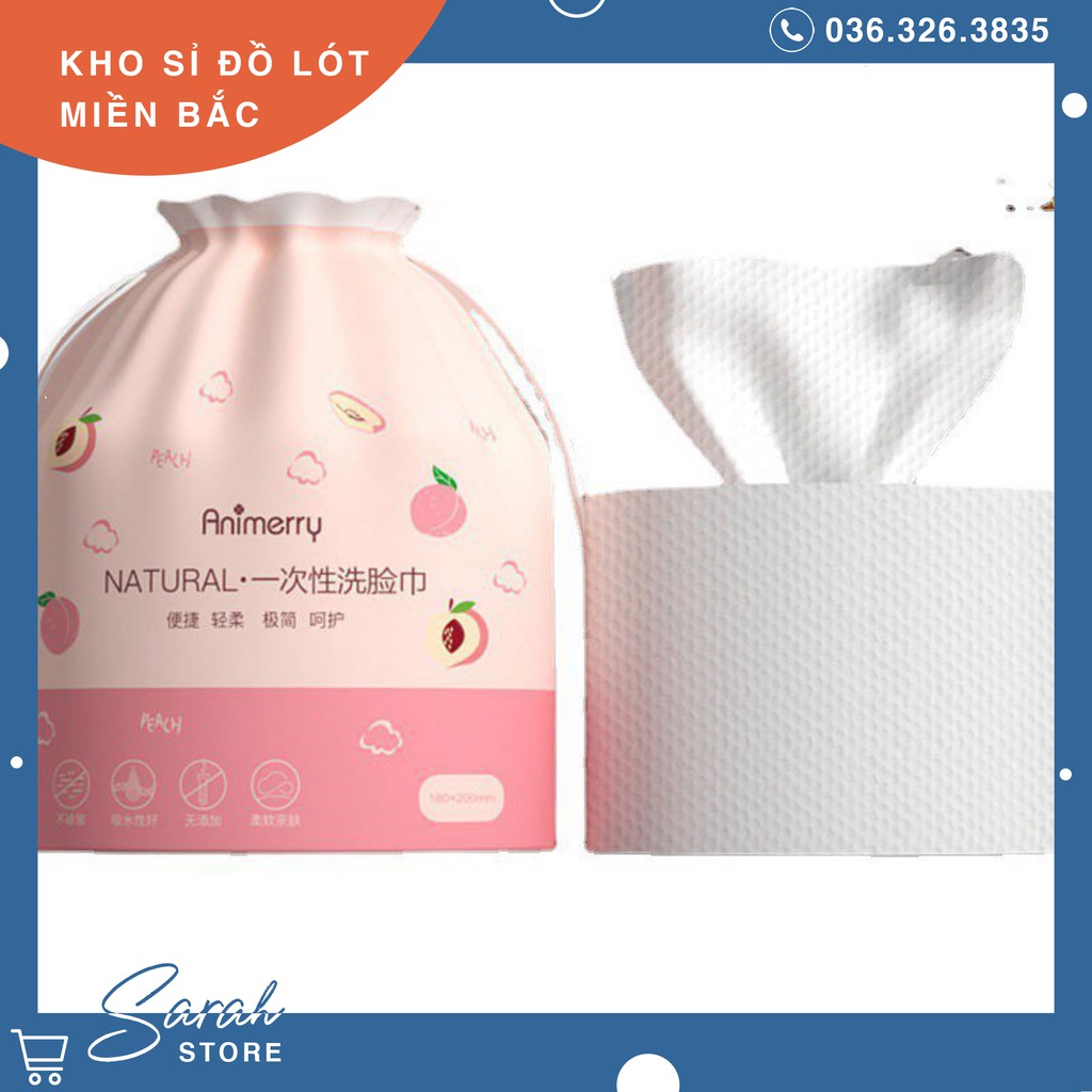 Khăn lau, khăn cuộn, khăn mặt khô tẩy trang đa năng ANIMERRY COTTON cao cấp