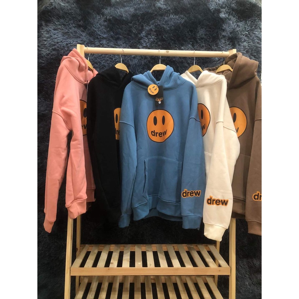 Áo Hoodie DREWW Mũ 2 Lớp Form Rộng Nam Nữ Phong Cách UNISEX Hàn Quốc, Nỉ Ngoại Siêu Dày Dặn Ấm Áp Thấm Hút Mồ Hôi