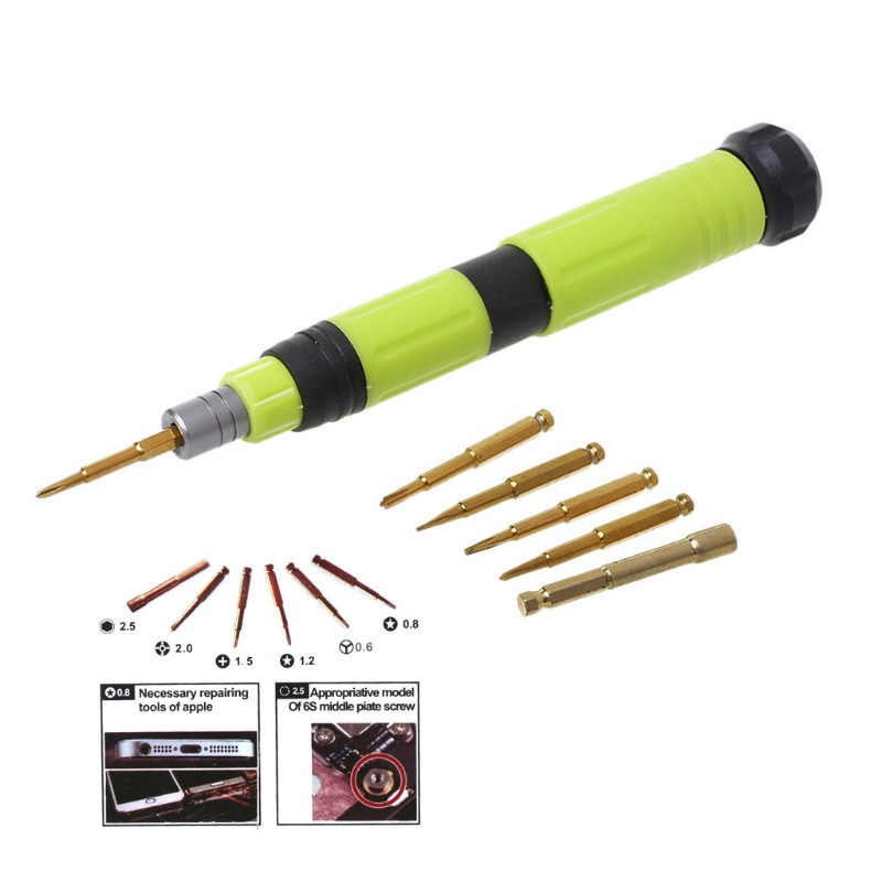 Set tua vít sửa chữa điện thoại 7 trong 1 Y0.6 2.5mm thích hợp cho Ipad Iphone