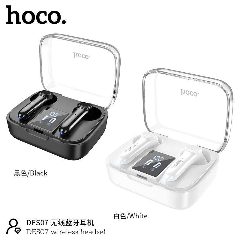 Tai Nghe Bluetooth TWS Hoco DES07 V5.0 Pin 280mAh Kiểu Dáng Thời Thượng - BẢO HÀNH CHÍNH HÃNG