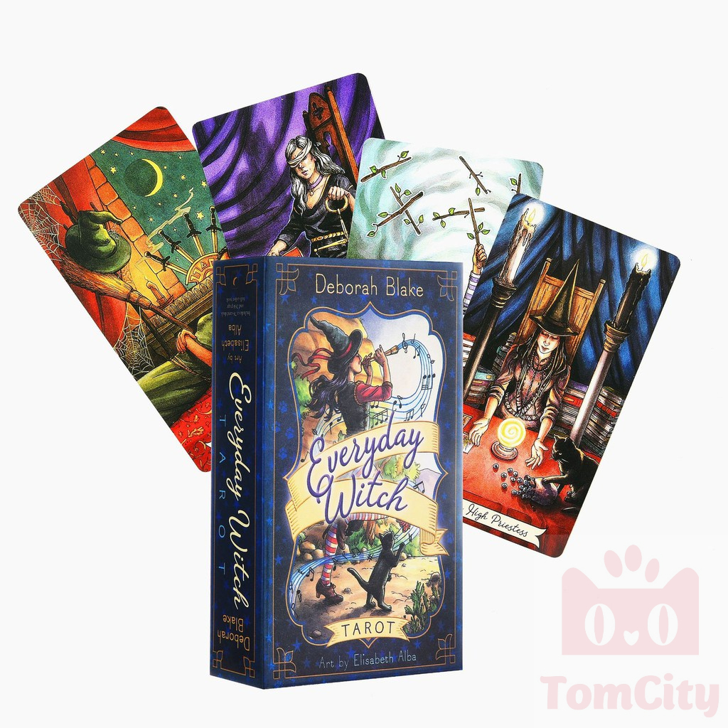 Bộ Thẻ Bài Bài Bói Everyday Witch 78 cards Tarot Cao Cấp Bản Đẹp