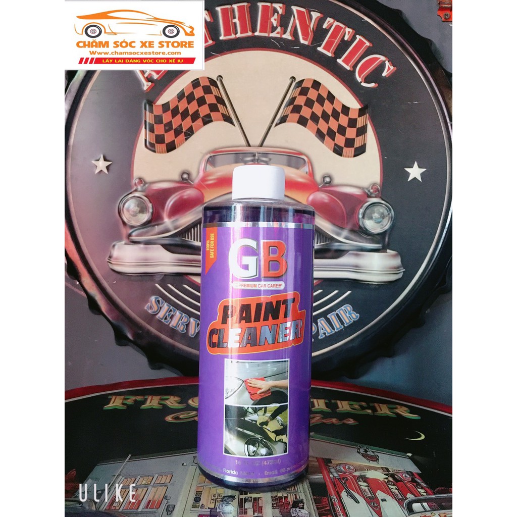 Dung dịch vệ sinh sơn trước khi phủ Ceramic cho xe hơi GB Paint Cleaner 473ml chamsocxestore