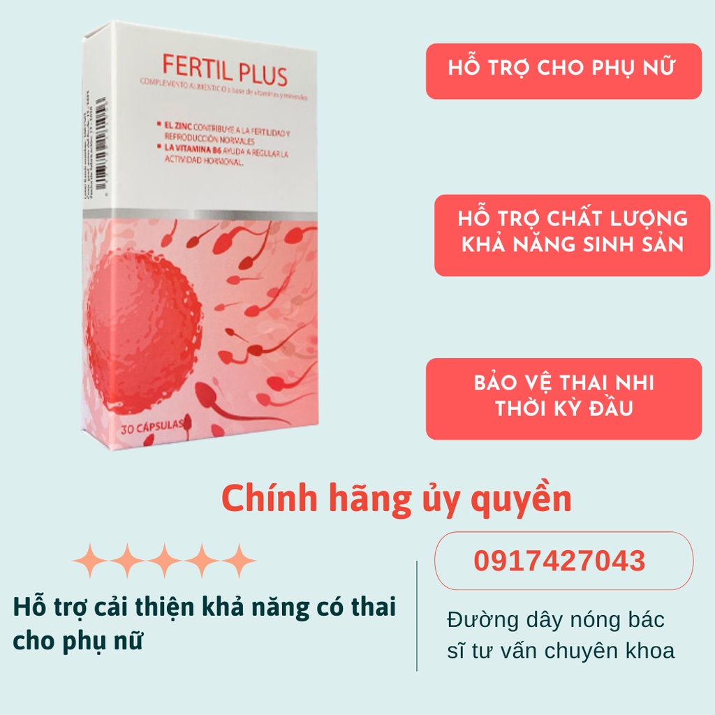 Viên nén FERTIL PLUS hỗ trợ cải thiện chất lượng tế bào trứng