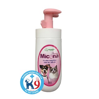 Sữa tắm trị viên nang lông, nấm da, viêm da cho chó và mèo - MICONA SHAMPOO 200ml