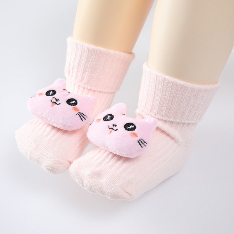 Vớ cotton chống trượt in họa tiết hoạt hình đáng yêu cho bé sơ sinh 0-1 tuổi