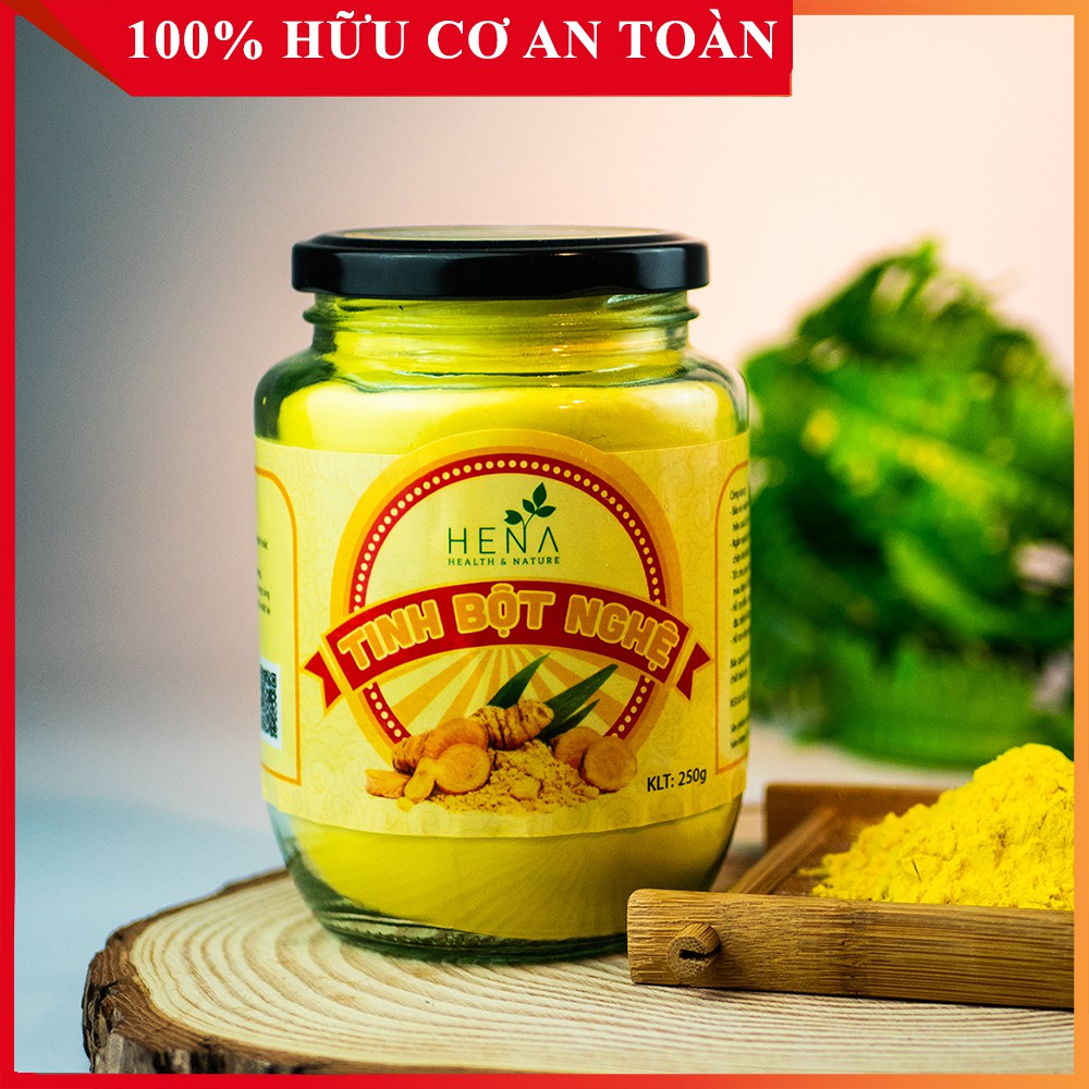 Tinh Bột Nghệ Hena Nguyên Chất 250G Các SP , viên nghệ, nghệ viên mật ong. ngũ cốc giảm cân, mầm đậu