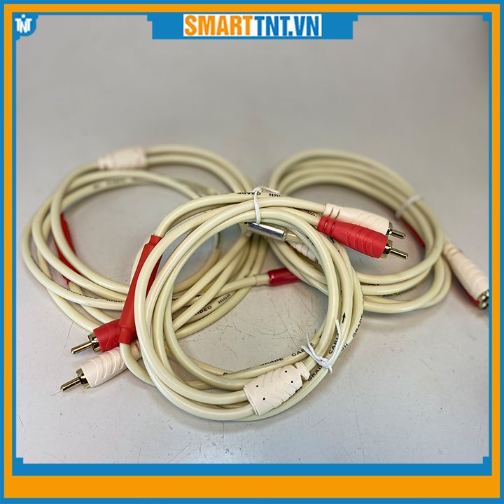 Dây âm thanh 1 đầu 3.5 ra 2 đầu AV CHOSEAL dài 1,8m mới, hàng đẹp Smarttnt.vn