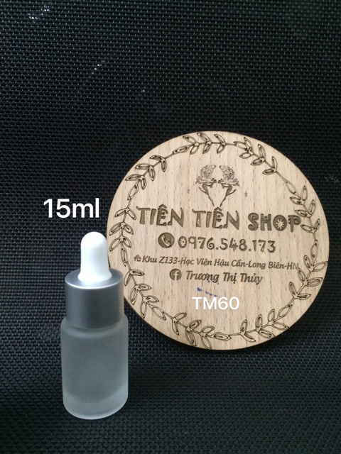 Chai thuỷ tinh mờ vai vuông đầu bóp serum 10ml, 20ml, 30ml, 50ml