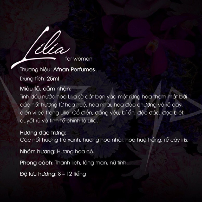 🔥 Tinh dầu nước hoa Dubai Lilia siêu thơm - siêu hot!!! | BigBuy360 - bigbuy360.vn