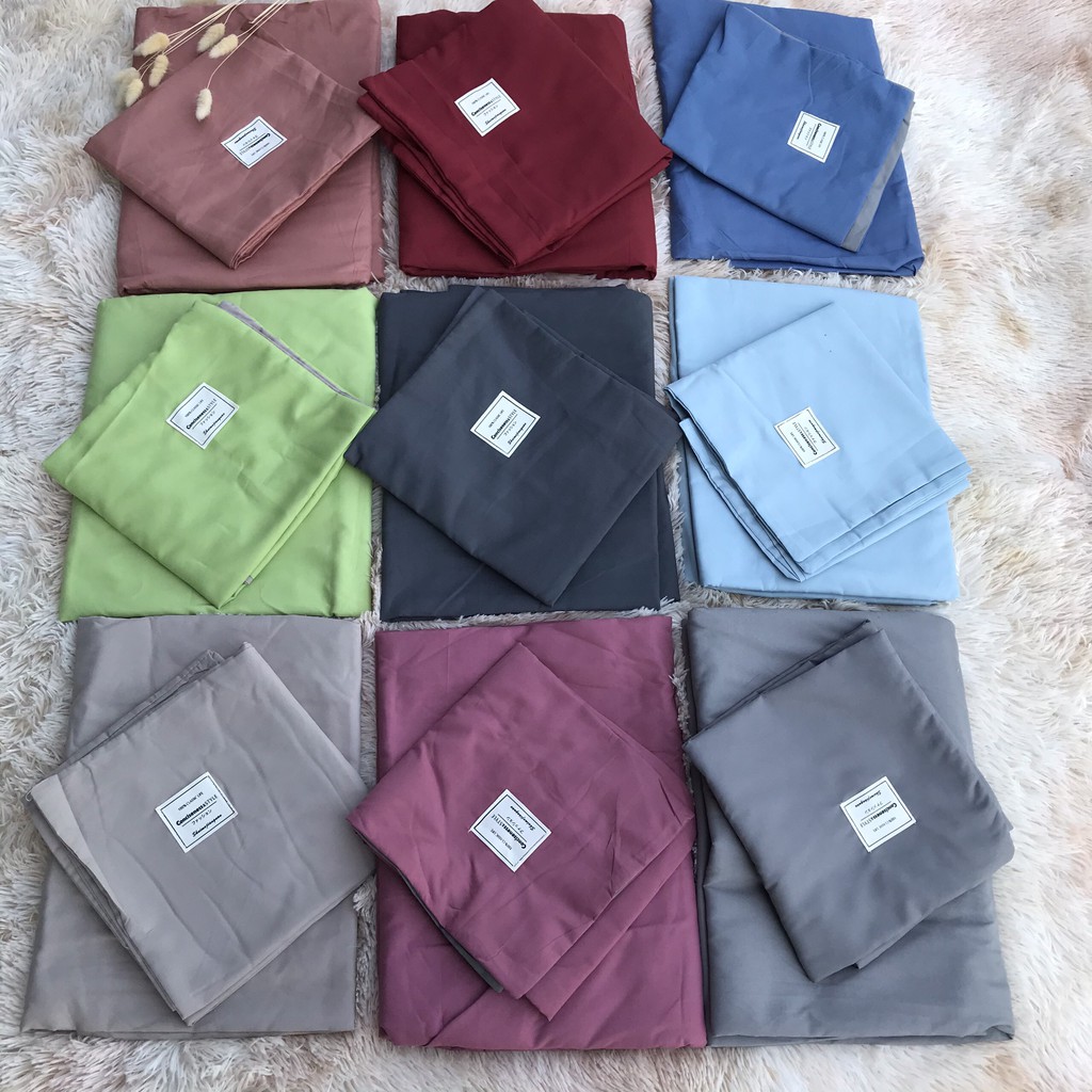 Set ga gối 💎SALE💎 Cotton Tici cao cấp Hàn Quốc Drap nệm Grap giường đủ size đủ màu đủ họa tiết simbedding