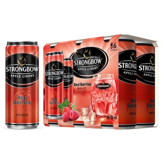 Lốc 6 lon Strongbow dâu đỏ