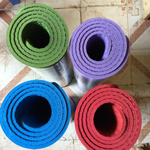Thảm Yoga Âu Lạc Cao Cấp Đủ 4 Màu Kèm Túi - Kích Thước 65cm x 175cm x 6cm