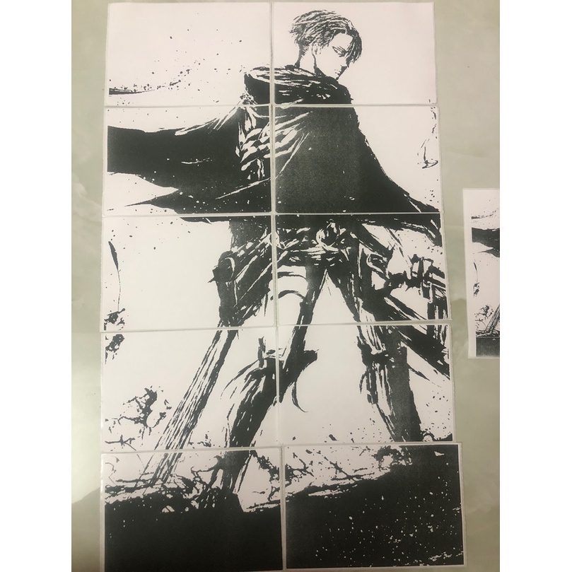 Tranh dán tường ghép hình manga anime decor trang trí góc học tập làm việc phòng ngủ