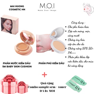 Phấn Nước Hồ Ngọc Hà 5M Baby Skin Kiềm Dầu Che Khuyết Điểm Tạo Khối Mẫu Mới 2021