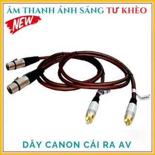 Bộ 2 jack canon cái ra av liên dây cao cấp