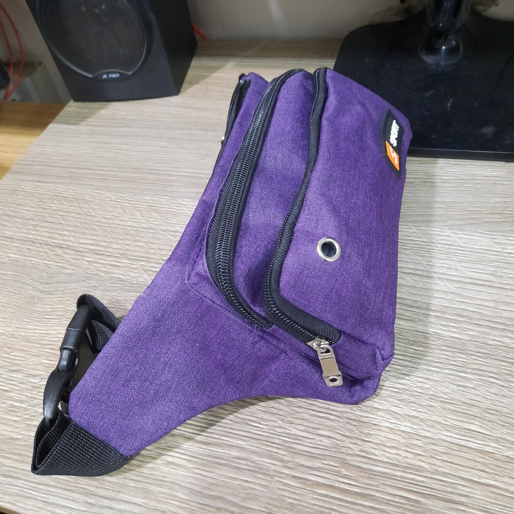 Túi đeo hông thể thao đơn giản trơn siêu bên thời trang hàn quốc K501 Shalla