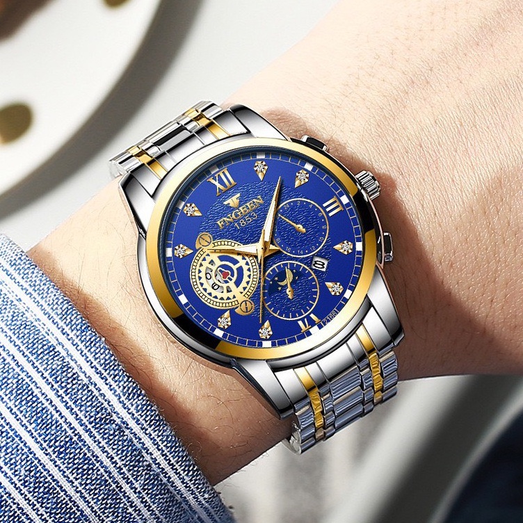 Đồng Hồ Thạch Anh FNGEEN F7 Sang Trọng Cho Nam