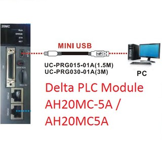 Cáp Kết Nối PLC Programming Cổng USB Type A to Mini B Dài 3M