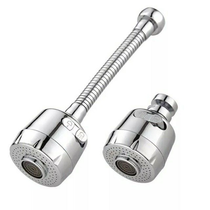 vòi tăng áp xoay 360 độ inox sáng bóng