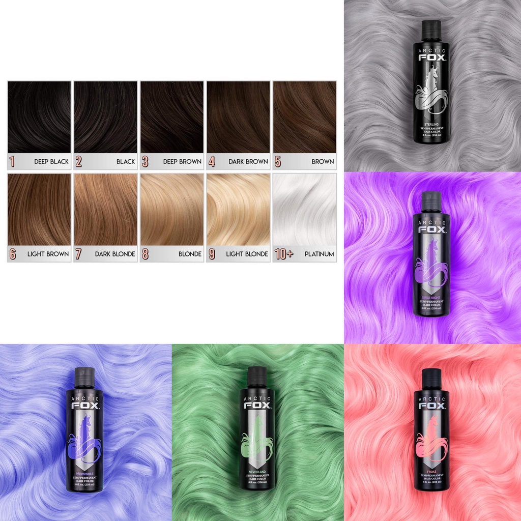 [SIZE NHỎ 118ML] Thuốc nhuộm tóc tạm thời Arctic Fox semi permanent hair color