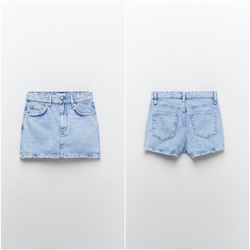 Short giả váy jean ZARA xuất xịn