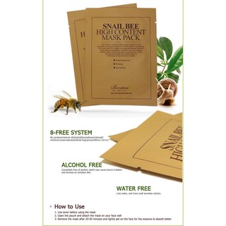 Mặt nạ Snail bee high content mask pack