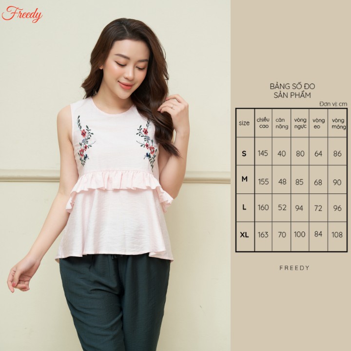 Đồ bộ ngủ nữ đẹp cao cấp mặc nhà Freedy-91418211S106