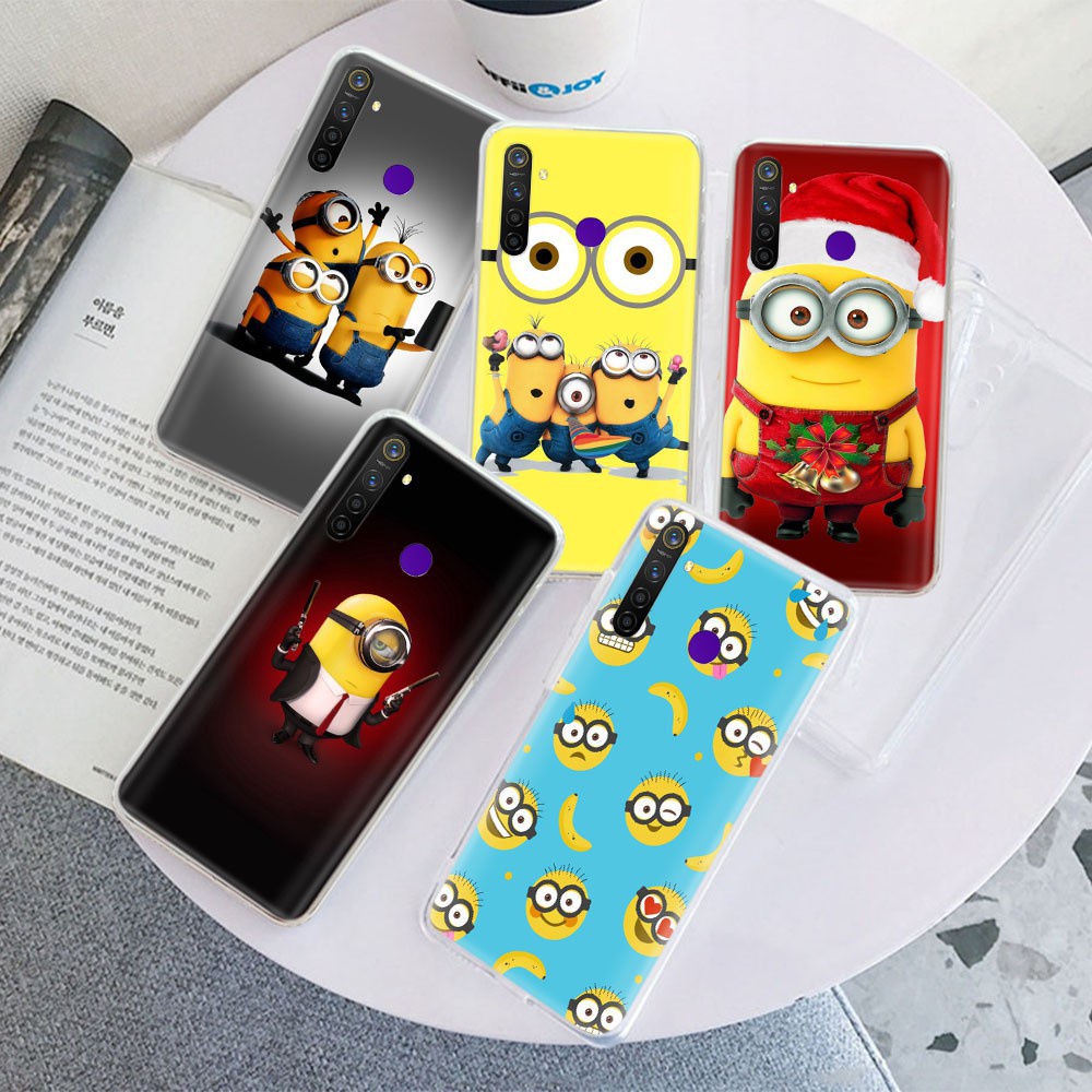 Ốp Điện Thoại Trong Suốt Hình Minion Cho Realme 3 3i 5 5i 5s 6 6i C20 X2 Xt Pro Tr148