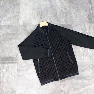 ÁO BOMBER ĐEN LV HOT HIT