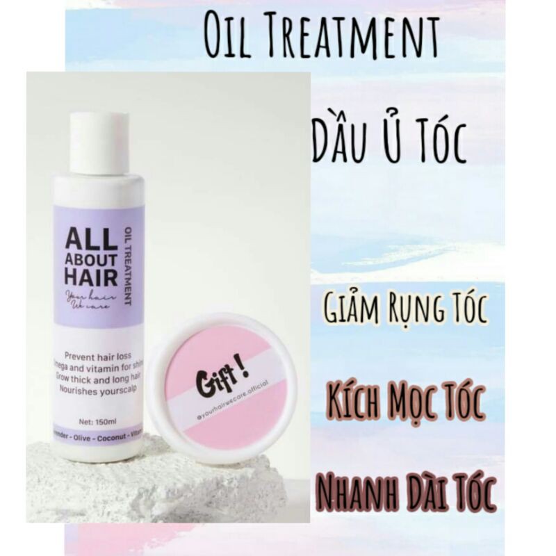 Ủ Kích Mọc Tóc oil treatment tặng kèm hủ hair repair | 🎁 Tặng mũ trùm ủ tóc