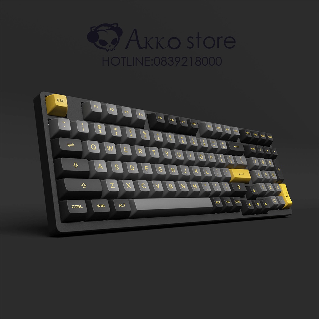 Bàn Phím Cơ AKKO 3098B Multi-Modes Black Gold- Bảo Hành Chính Hãng