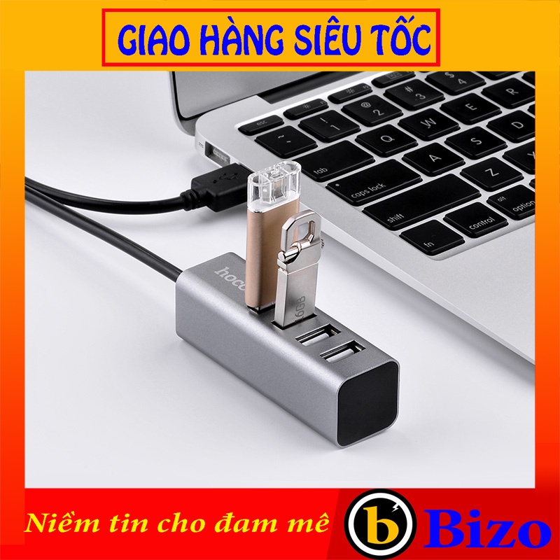 ⚡HUB USB⚡ Bộ Hub 4 cổng USB Hoco HB1 sạc nhiều thiết bị cùng lúc - Chính Hãng