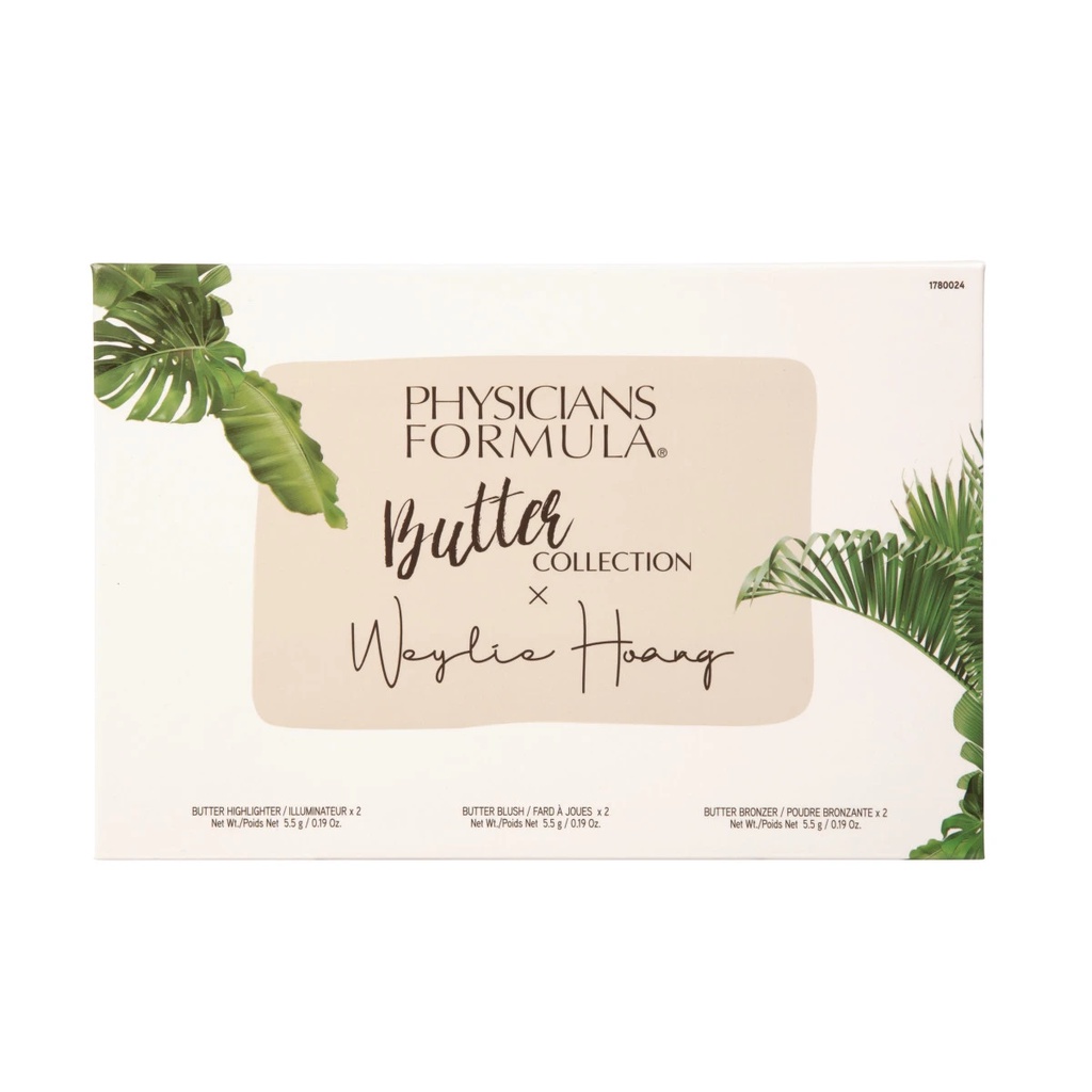 Bảng phấn tạo khối bắt sáng 6 ô Physicians Formula Butter Collection X Weylie Hoang trang điểm tự nhiên (50g)