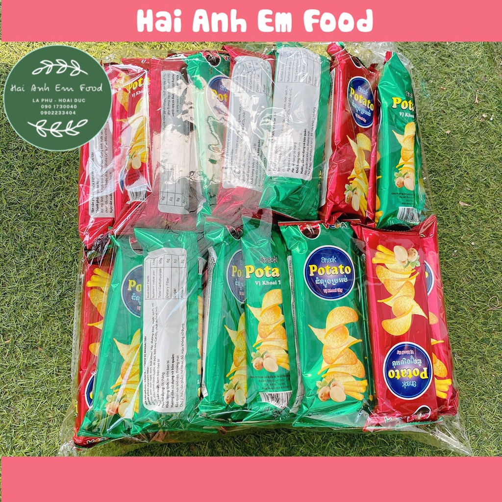 Bịch snack potato khoai tây lát 30 gói