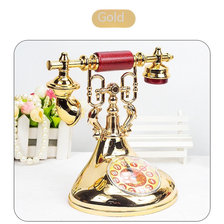 Đồng Hồ Báo Thức Điện Thoại Kiểu Cổ Điển Dùng Làm Quà Tặng Cho Học Sinh