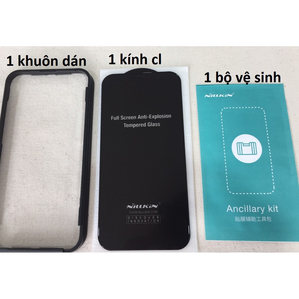 iP 12/ 12Pro/ 12Pro Max ]Cường lực full màn hình chống bám vân tay cho điện thoại iP 12 Series Nillkin FogMirror