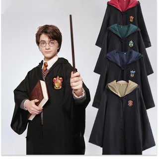 Harry Potter Trang Phục Ma Thuật Áo Choàng Gryffindor Slytherin Hitchpac Ravenclaw Trường Học Ma Thuật Áo Choàng Đồng Ph