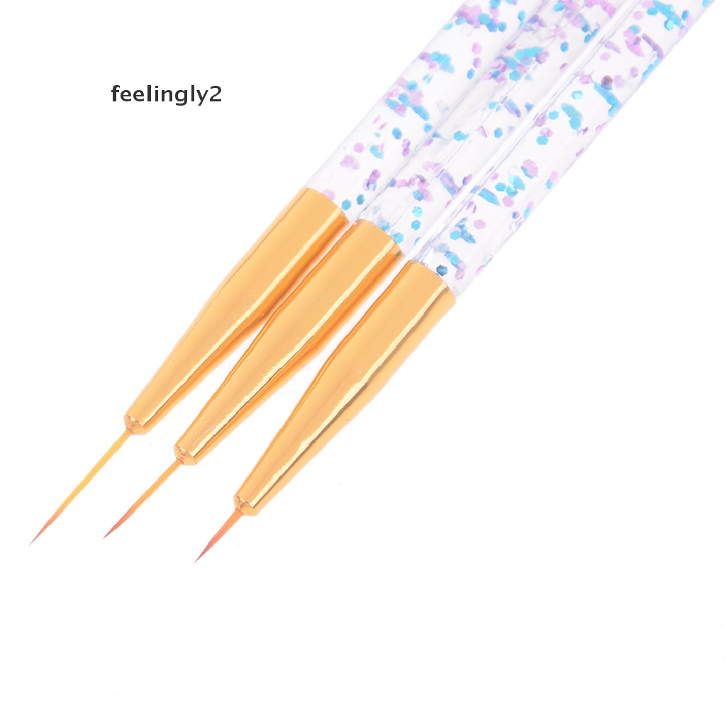[Hàng mới về] Set 3 bút acrylic vẽ đường mỏng trang trí móng tay