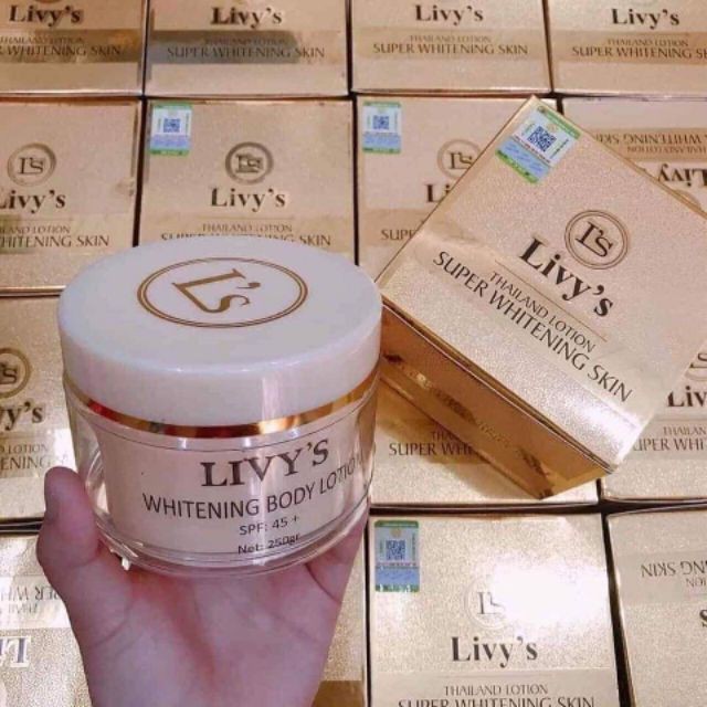 Kem Body Livy Hộp Vàng Thái Lan 250g Chính Hãng.