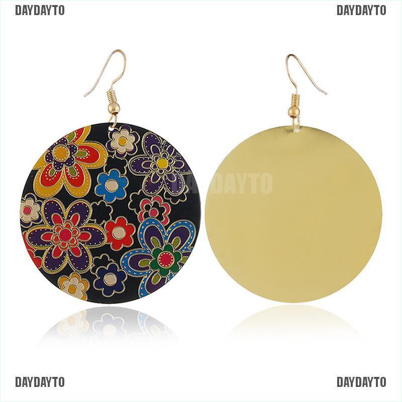 Bông Tai Tròn Nhiều Màu Phong Cách Boho Cổ Điển Cho Nữ