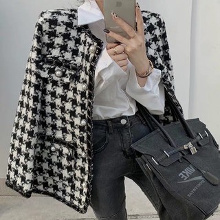 [ORDER] Áo khoác dạ tweed trần bông