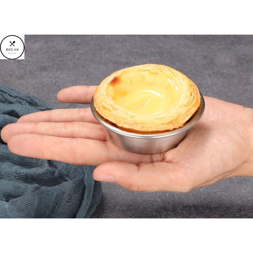 Khuôn nướng bánh tart nhôm hoa cúc size lớn