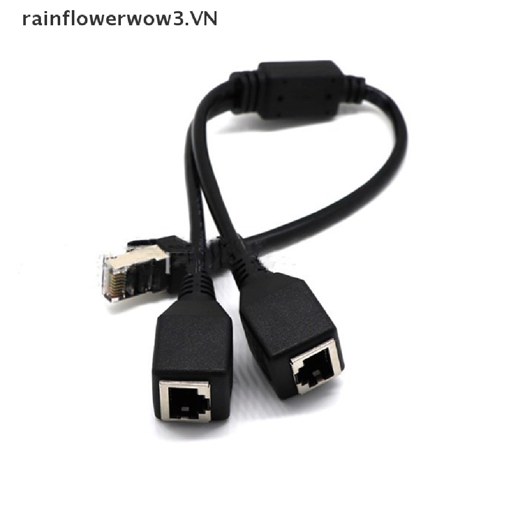 Đầu Nối Tách Dây Cáp Mạng LAN Ethernet RJ45 1 Male Sang 2 Female