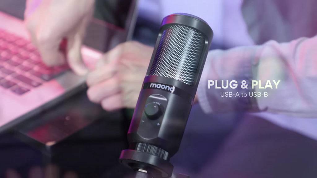 Micro để bàn MAONO AU-PM461TR RGB có đèn RGB | BigBuy360 - bigbuy360.vn