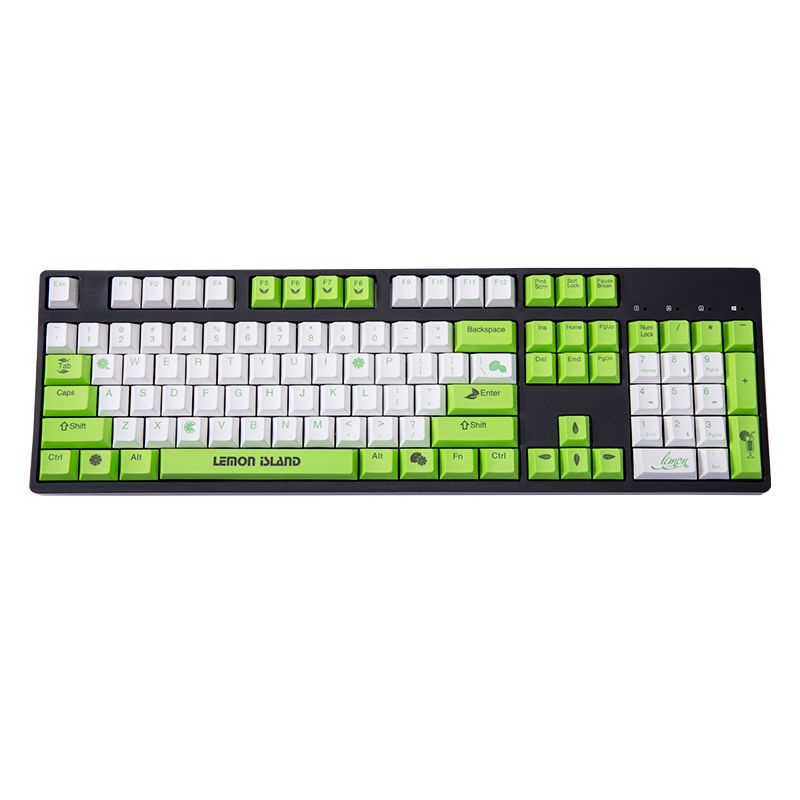 ❃❖✴Capturer Lemon Keycap Retro Original High PBT Sublimation Cherry MX8.0 Bàn phím cơ IKBC