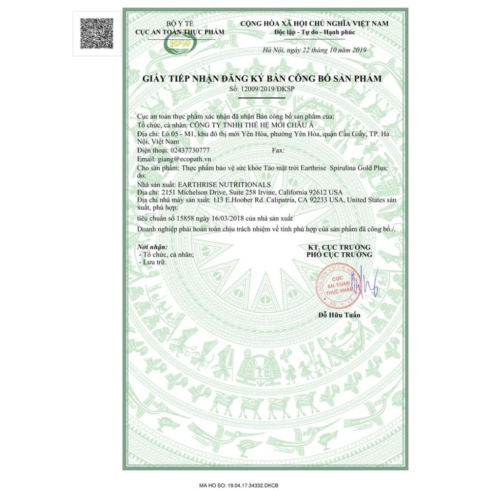 [Chính Hãng] Tảo Mặt Trời Spirulina Gold Plus Lọ 360 viên - Tăng cân an toàn, 100% tự nhiên, nhập khẩu nguyên hộp từ Mỹ | BigBuy360 - bigbuy360.vn