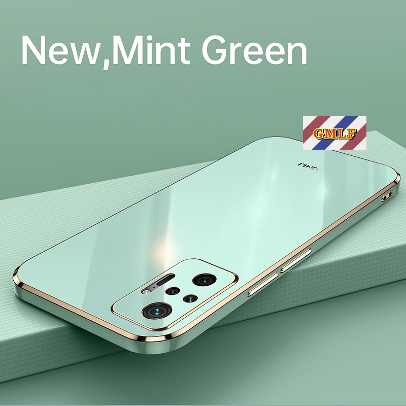 Ốp Điện Thoại Silicon Mềm Viền Thẳng Cho Xiaomi Redmi Note 10 Pro 10S Poco M3 Pro X3 GT