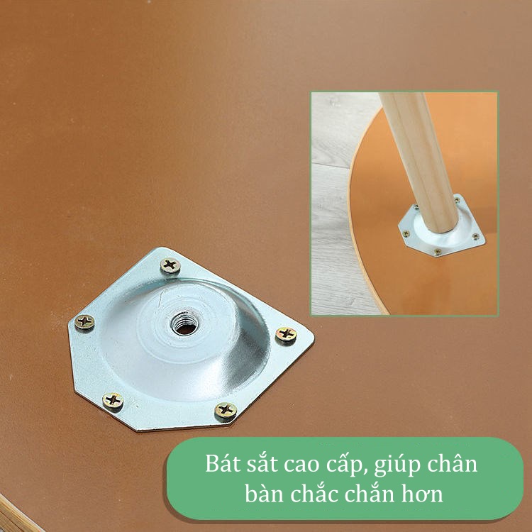 Bàn trà nhật hình hạt đậu ANA phong cách vintage chân gỗ tiện cao cấp, đường uốn mềm mại thoải mái khi sử dụng BT03