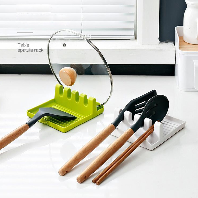Khay Đựng Dụng Cụ Nấu Ăn Chống Trượt Có Đệm Lót Muỗng Nĩa Nhỏ Giọt Cho Nhà Bếp