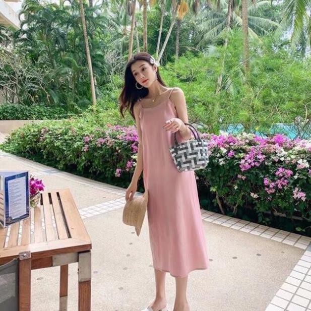 Đầm maxi cột nơ sau lưng, mẫu hot trend 2021  ྇